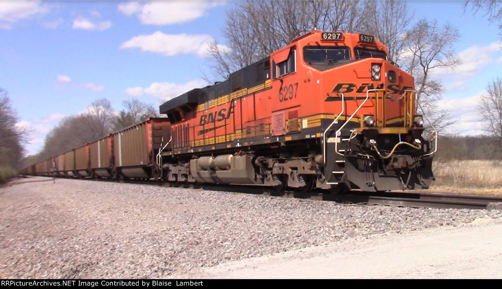 BNSF coal train DPU